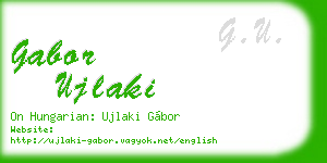 gabor ujlaki business card